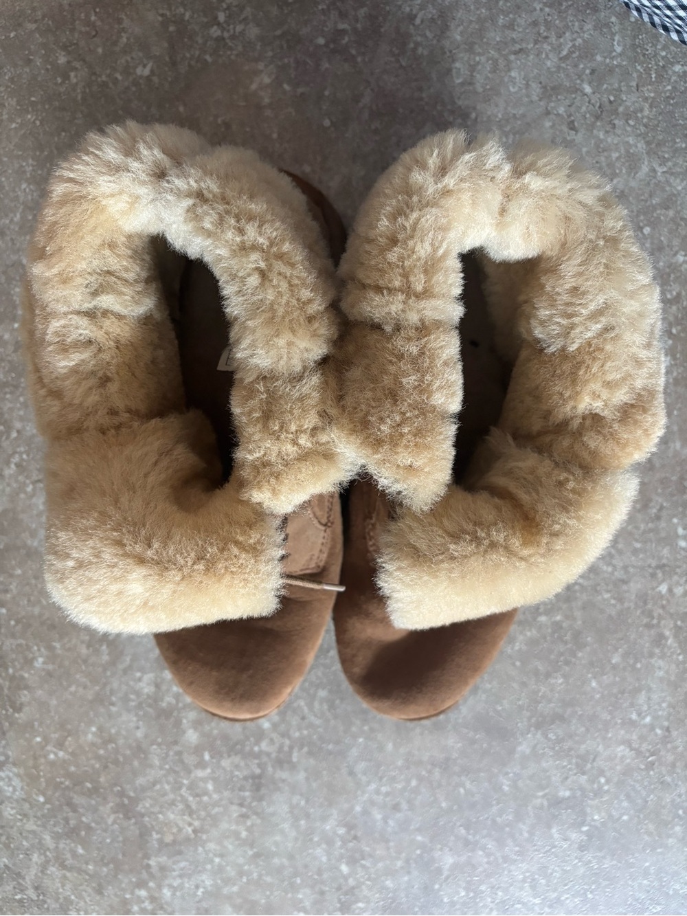 UGG Quincy Brown Shearling Lace Up Winter Boots Women’s 8.5 - Picture 6 of 9